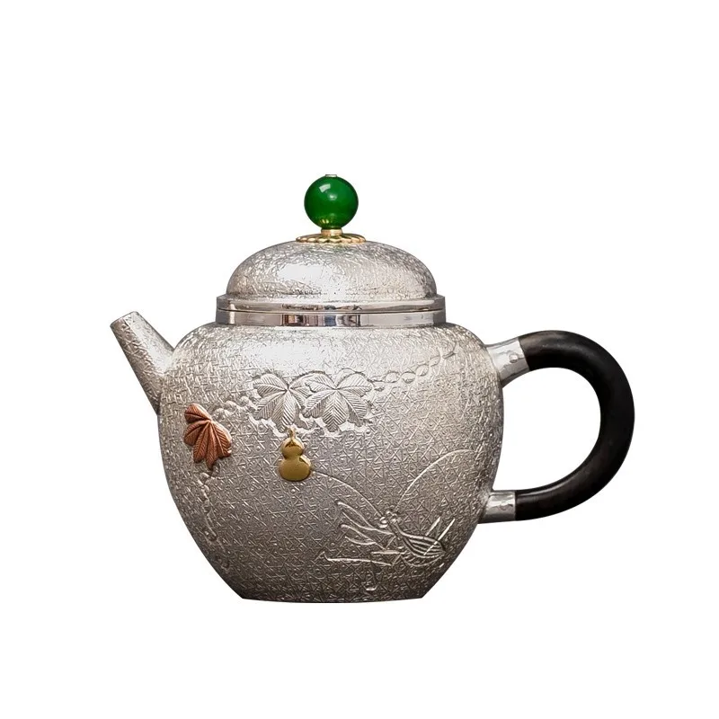 

160 ml 999 silver teapot Japanese style silver kettle handmade tea pot