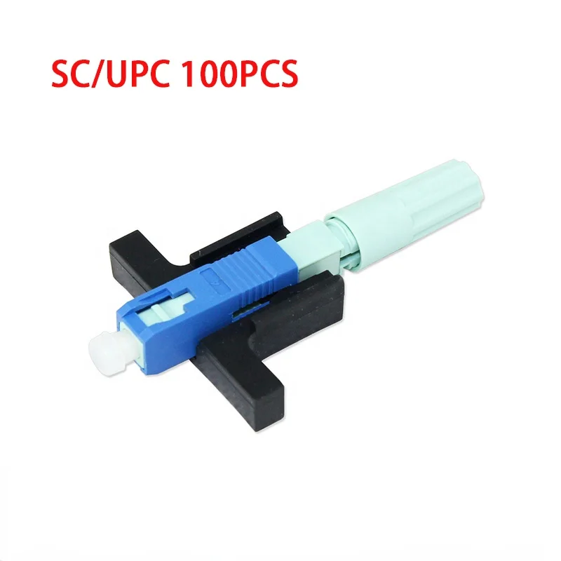 Imagem -05 - Apc sm Conector Óptico de Modo Único Ferramenta Ftth Frio Fibra Óptica Conector Rápido 100 Pcs sc