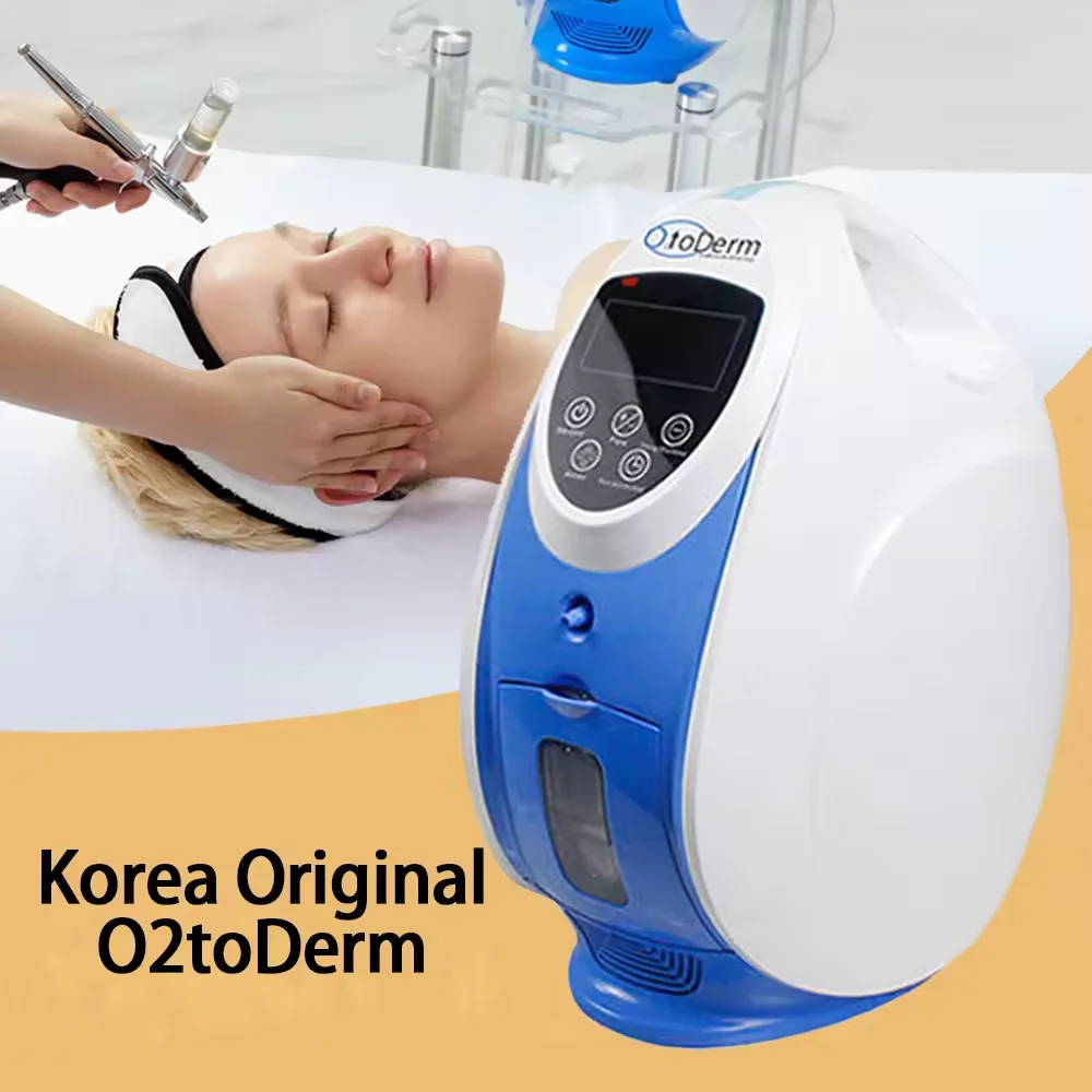 Original O2Toderm Oxygen Facial Machine Jet Peel Dome Masks Anti-aging Skin Tightening Rejuvenation Acne Treatment Device