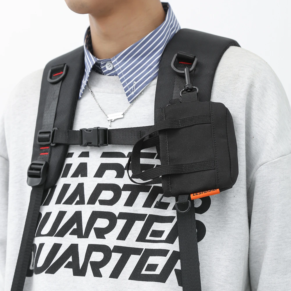 

Outdoor Nylon Solid Color Messenger Bag Lady Men Zipper Small Crossbody Bag