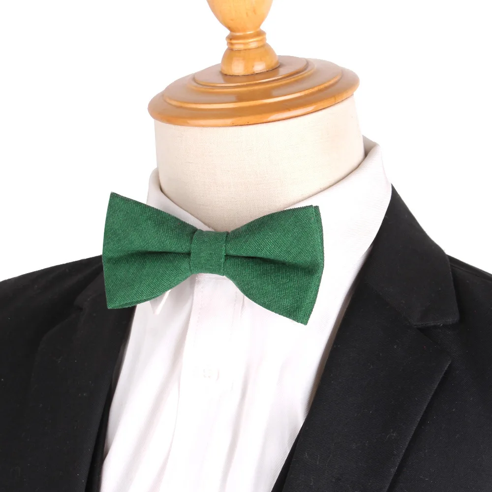 Fashion High Quality Mens Solid Color Bowtie Parent child set candy color double layered bow tie wedding party bow tie
