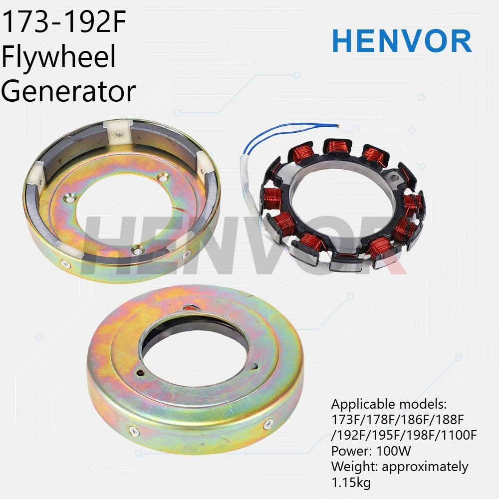 For Diesel Engine Generator Flywheel Accessories 2V92 2V95 2V80 EV80 192F 1100F