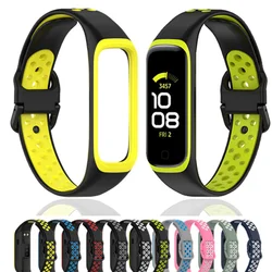 Correa de silicona para reloj inteligente Samsung Galaxy fit 2, pulsera deportiva transpirable, repuesto de SM-R220