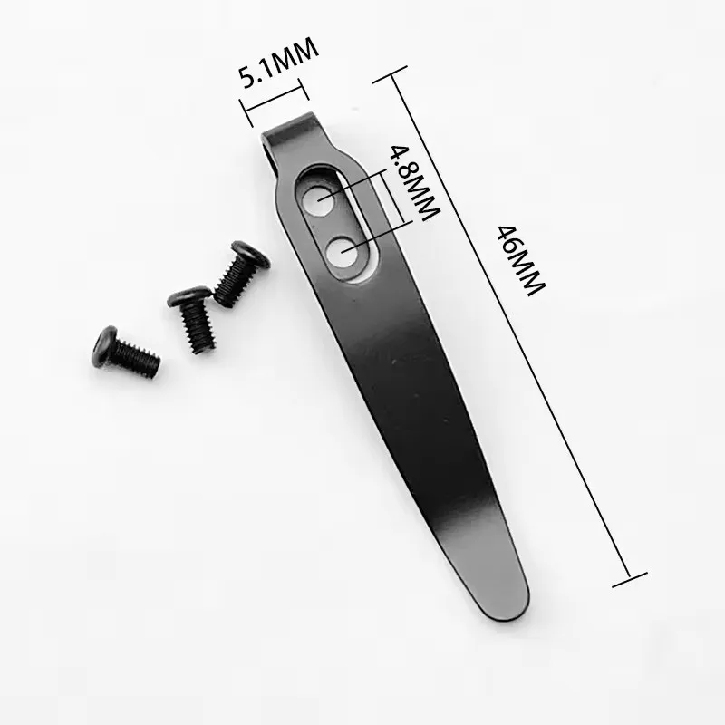 New Stainless Steel Back Clip for DIY Folding Pocket Knife Tool DIY Accessories Back Clip Custom Folding Knife Back Clip Holder