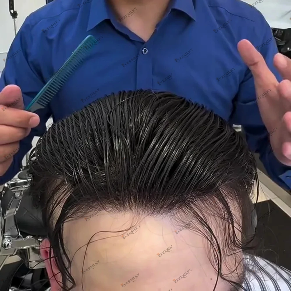 0.04 مللي متر-0.06 مللي متر رقيقة جدا الجلد غير قابلة للاكتشاف شعري طبيعي للرجال فقدان الشعر تجديد الشعرية الاصطناعية 110% الكثافة الطبيعية