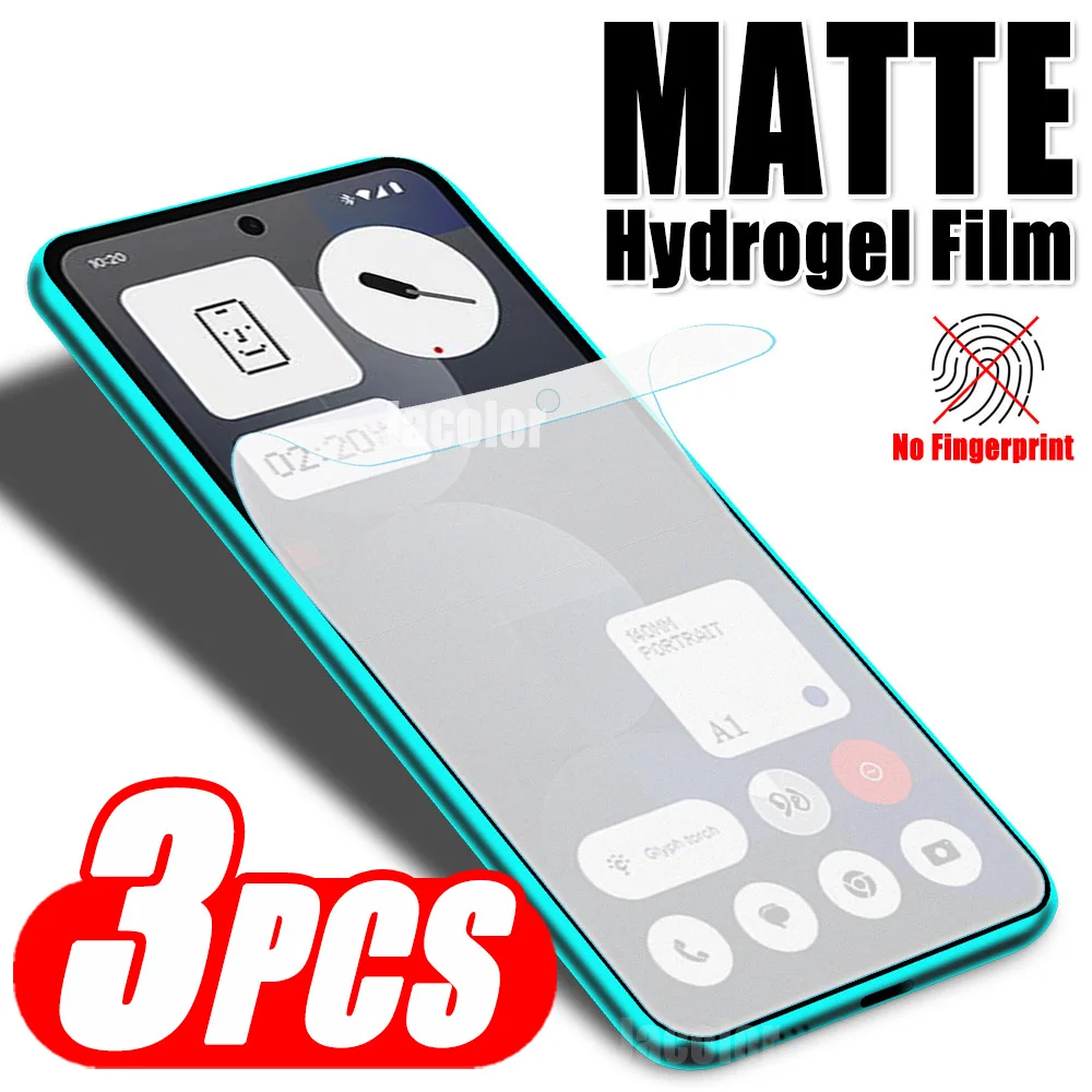 

3PCS Matte Gel Film For Nothing Phone(3a)Pro Phone(3a) Phone(3) Anti-fingerprint Hydrogel Film For Nothing Phone 3a Pro