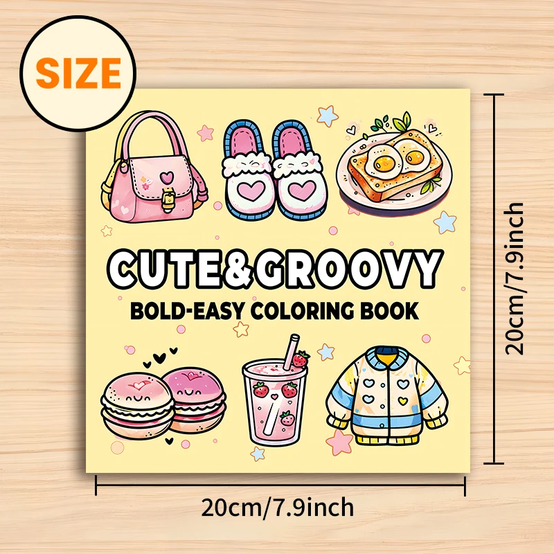 CUTE & GROOVY Bold-easy Patter - Food And Snacks Coloring Book recension och pris