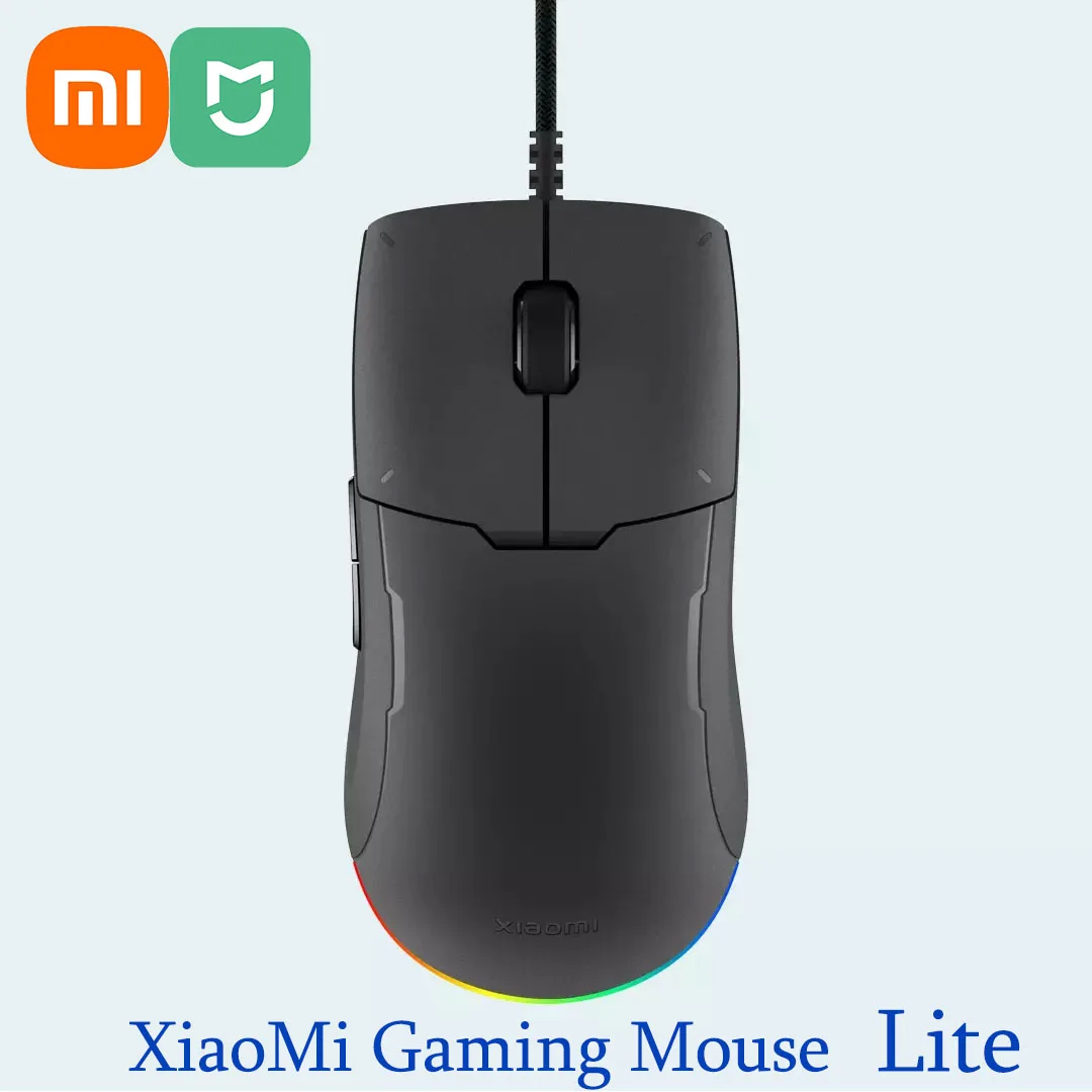 

Xiaomi Mijia Game Mouse Lite RGB Light 6200 DPI Five Gears Adjusted Home Office Wired Optical Gaming Mouse For Laptop Computer