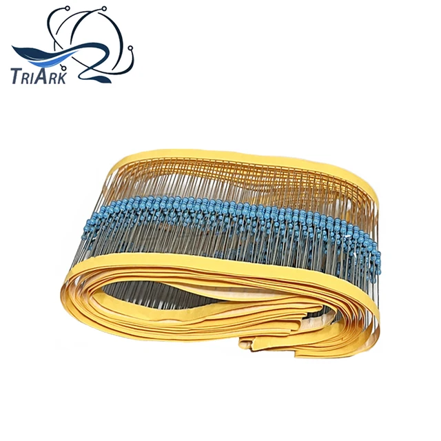 100PCS/Lot Metal Film Resistor 1/4W 1% 100R 220R 1K 1.5K 2.2K 4.7K 10K 22K 47K 100K 100 220 1K5 2K2 4K7 Ohm Resistance 1R~22M 2
