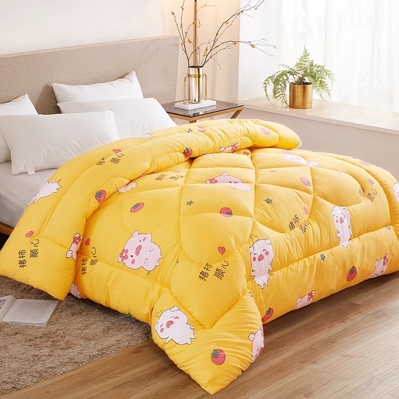 100% Washed Cotton Soft Quilts 200*230cm Home Bedding Winter Blankets Very Warm Winter Comforter Freshness Style Thicken Duvet