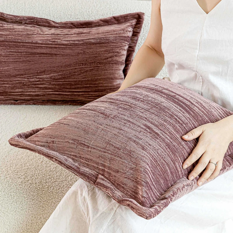 

30X50/45X45 см розовый, синий, наволочка, роскошная французская подушка с тиснением на талии, декор для дома, декоративная наволочка