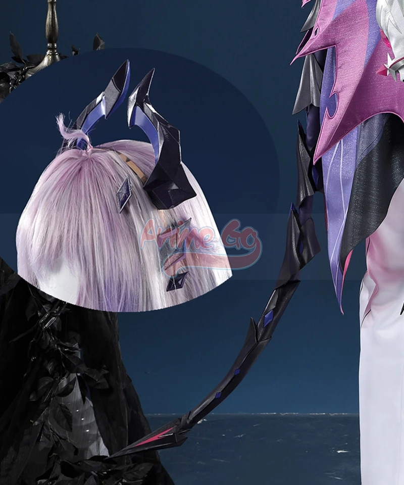 

Genshin Impact Durin Cosplay Horns Headwear Tail Accessory Role Play Prop