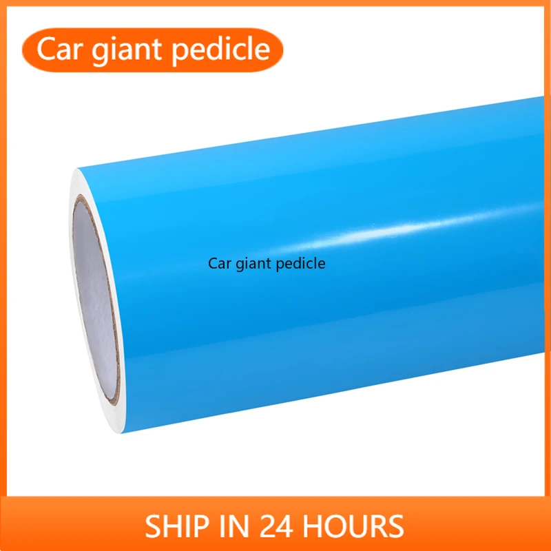 

Highest qualityGloss Crystal Sky Blue vinyl Wrap Film Car Wrap Film Non degumming Non fading quality Warranty 1.52M*17M roll