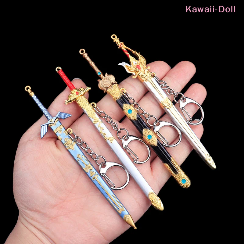 [DO]1Pcs Unopened Blade Pendant Keyring Zinc Alloy Metal Of Famous Ancient Funny And Quirky Toys Charms Gifts[DO]