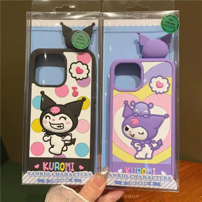 Cartoon Cute Sanrio My Melody Kuromi Hello Kitty Kawaii Phone Case for Iphone15 14 13 15Promax Cute Gifts Girls Students