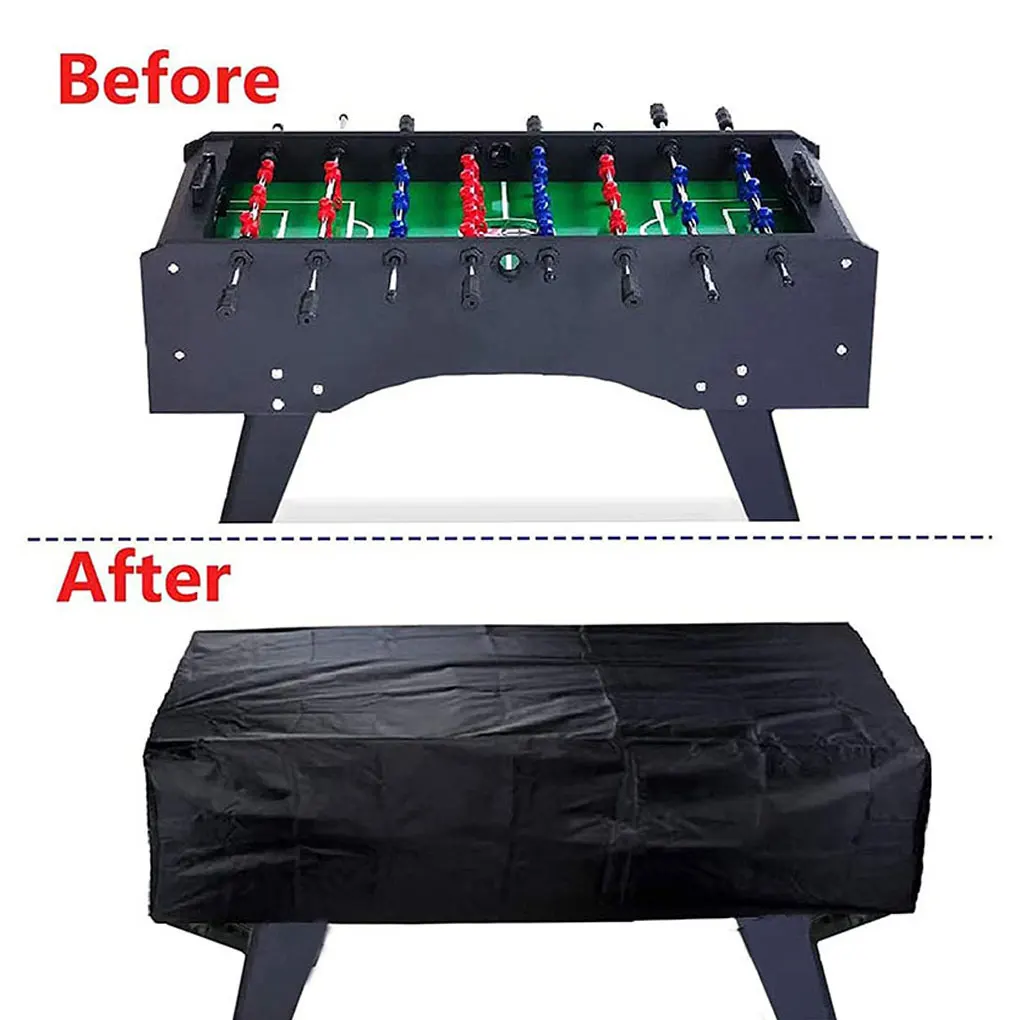 Soccer Table Cover Outdoor Foosball Protector Rain-proof Oxford Cloth Billiards Sunshade Portable PVC 160x115x50cm