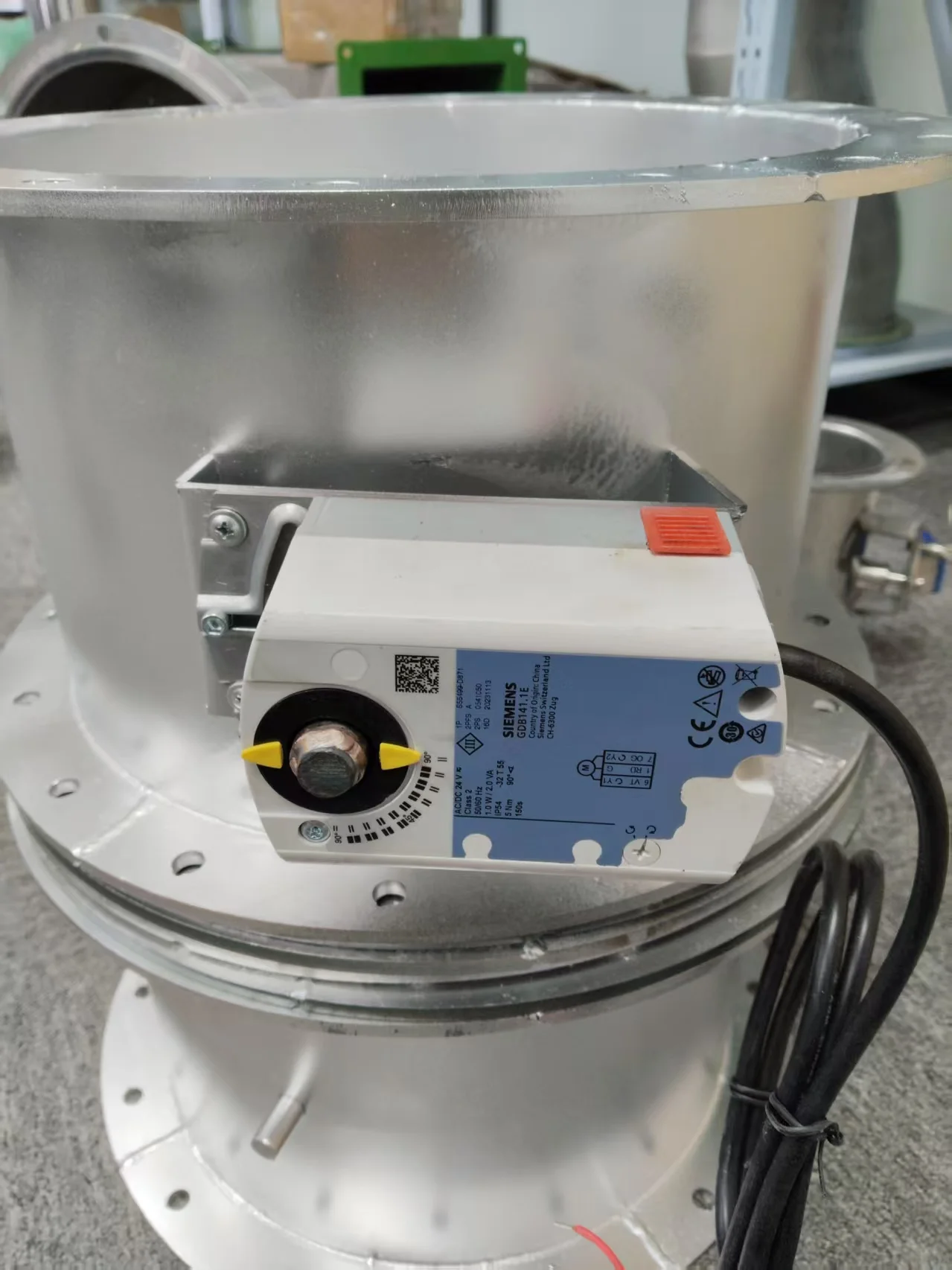 Katup Udara Terintegrasi Elektrik Manual  Katup Udara Elektrik  Pengatur Volume Peredam Ukuran Dapat Disesuaikan