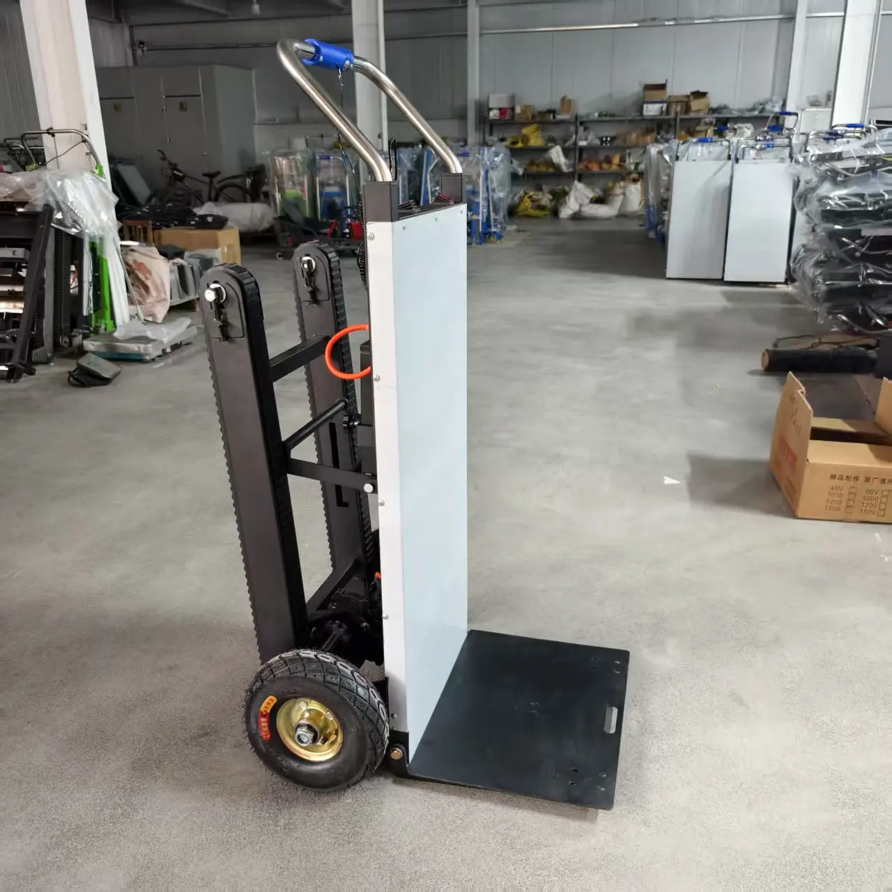 Electric Stair Climbing Trolley | Motorized Stair Climber For Heavy Goods | Battery Powered Stair Climbing Hand Truck