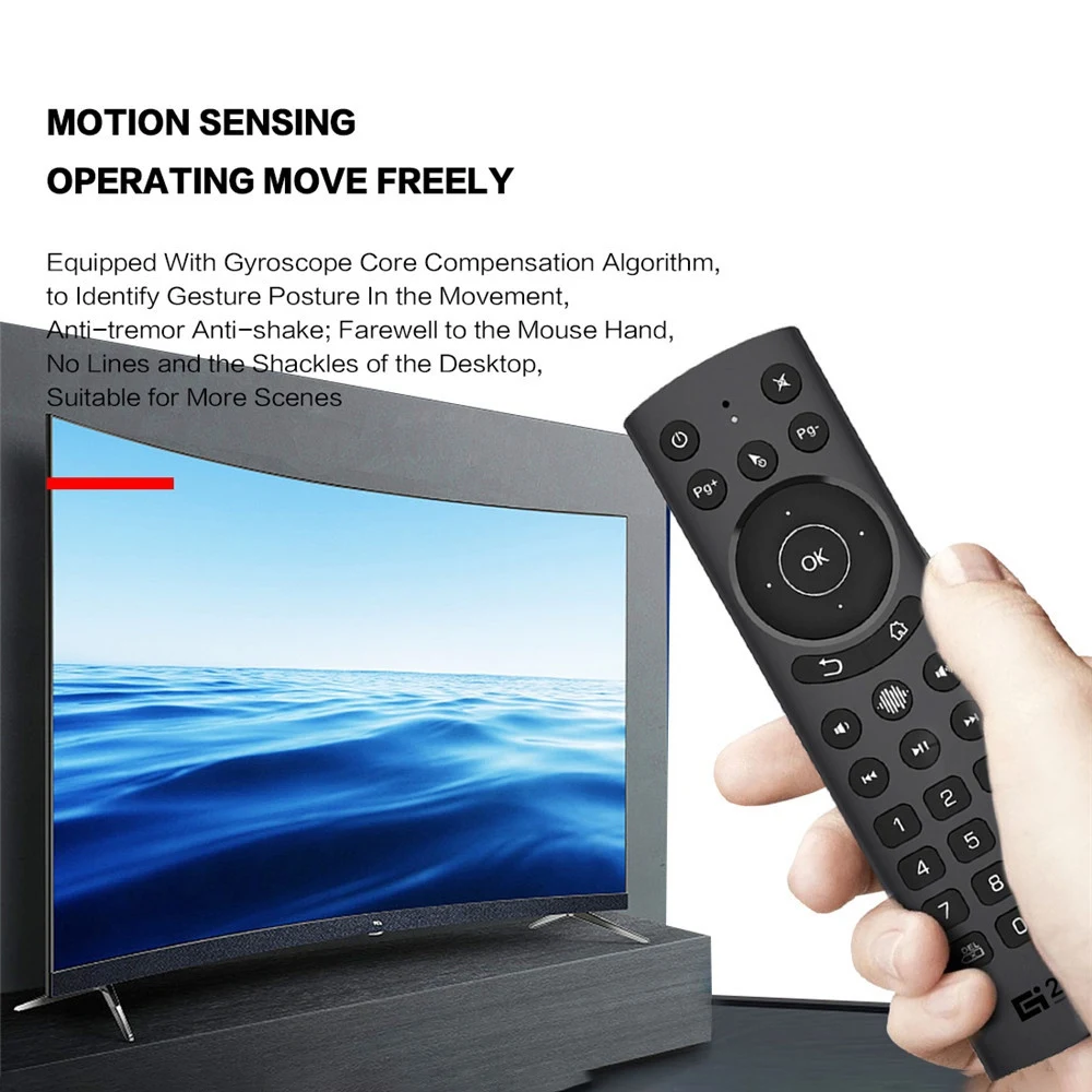 

G20S Pro Voice Air Mouse Gyroscope IR Learning Backlit For Google Assistant Remote Control For Android TV BOX Smart TV