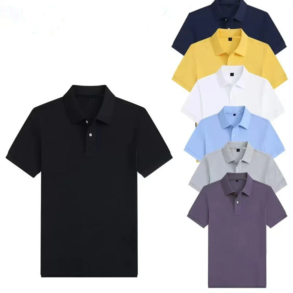 Polo de Manga Corta con Cuello, Casual y Moderno para Hombre, Verano 2026, Cómodo, Transpirable y Versátil