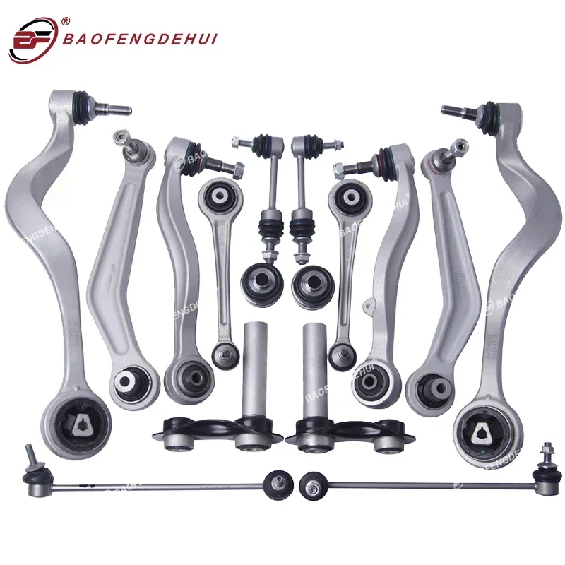 16PCS Front Rear Control Arm Kit for BMW E63 E64 E60 E61 E65 E66 E67 For 525i 528i Suspension Ball Joint Wishbone 31102348048