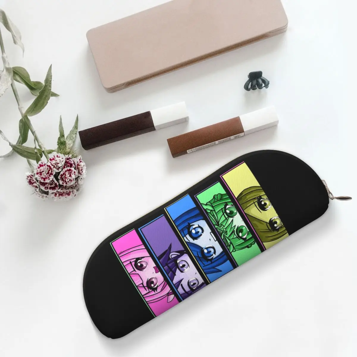 

Aesthetic Funneh Krew Pencil Case Pen Holder Storage Stationery Supplies Large Storage Pen Box Pencil Bag for Studen Gifts