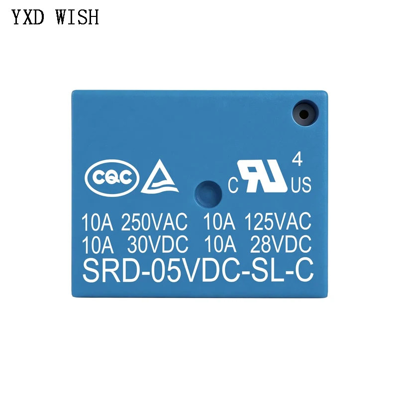 10 PCS Mini 5 Pins SRD-05VDC-SL-C SRD-12VDC-SL-C SRD-24VDC-SL-C Relais Rele Relay 10A 5V 12V 24V DC