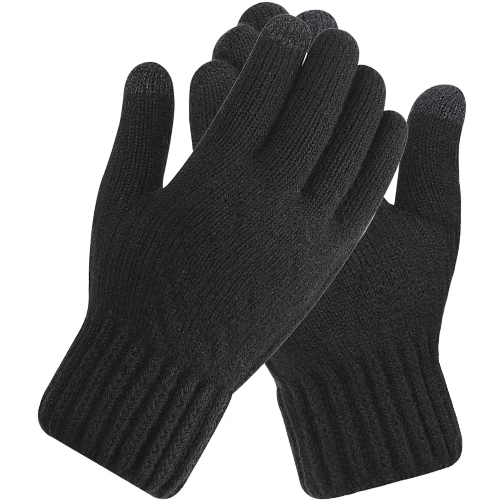 

1Pair Premium Winter Gloves for Men Thickened Warm Comfortable Gloves for Outdoor Use Hiking Travel Cycling Cold Weather