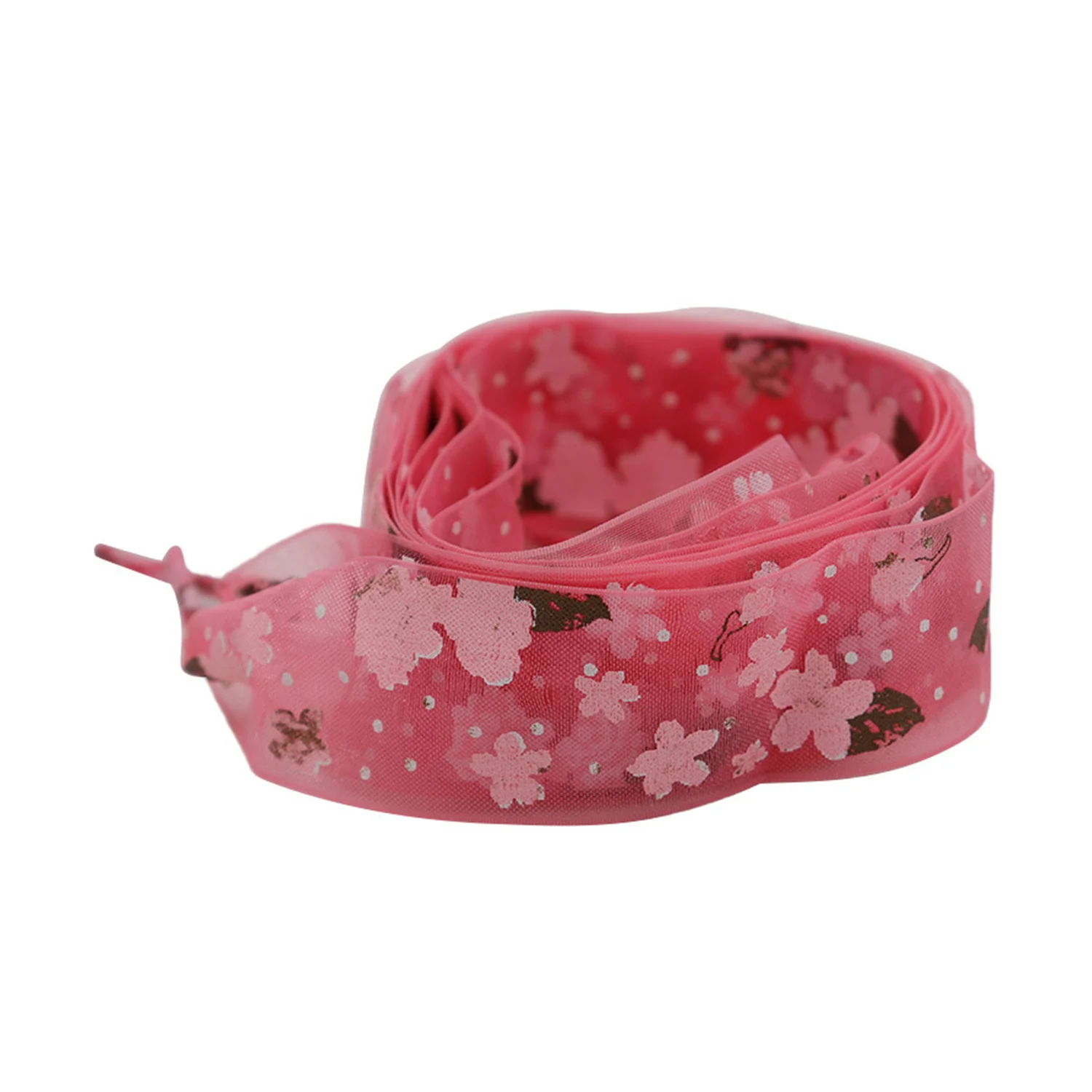 1 Pair 120/140cm Sakura Print Wide Mesh Shoelaces Outdoor Hiking Sports Shoes Strings Fashion Flat Yarn Shoe Laces For Women image 4