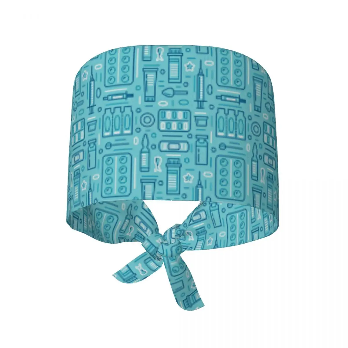 Scrub Caps Medical Drugstore Seamless Pattern Nurse Hat For Unisex Women Long Hair Working Caps Soft Comfy Custom Medical Hat