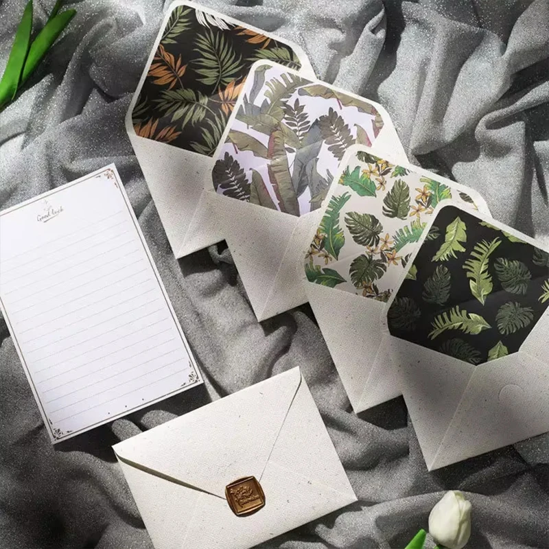 10 pcs/batch 17.5 * 12.5cm exquisite vintage Van Gogh oil paintings, small and fresh, high-end plant-based, forest lace lining