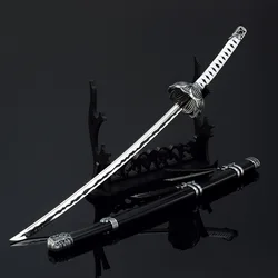 26cm Black Mortal Blade Kaimon Open Gate Keychain Genichiro Ashina Wolf Sekiro:Shadows Die Twice Game Peripherals Metal Sword