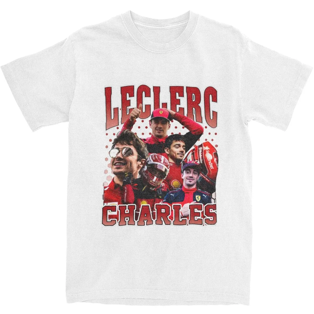 Funny Racing Driver T Shirt Top Tee Clothes Printed LE Men F1 Charles Leclerc Apparel men clothing graphic oversized harajuku - view 2