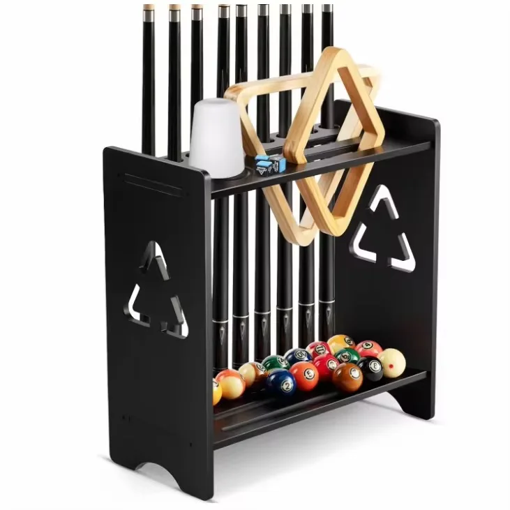 

10-Hole Wood POOL CUE STAND Wholesale Billiard Cue Holder