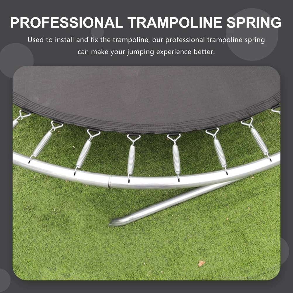 

10Pcs Trampoline Springs Outdoor Professional Galvanized Steel Wire Strong Load Tension Spring Trampoline Replacement Parts