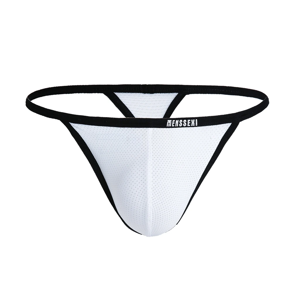 Men Sexy T-back Low Rise Underwear For Hot Man Thongs Stretch Lingerie Close-fitting Breathable G-string Summer Men\'s Panties