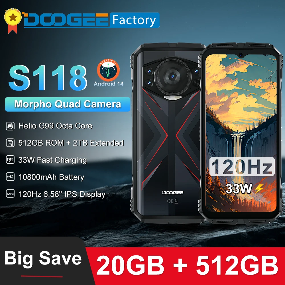 مراجعات مفصلة لهاتف DOOGEE S118: أداء ممتاز، بطارية قوية، وتصميم مقاوم للصدمات – هل يستحق الشراء؟