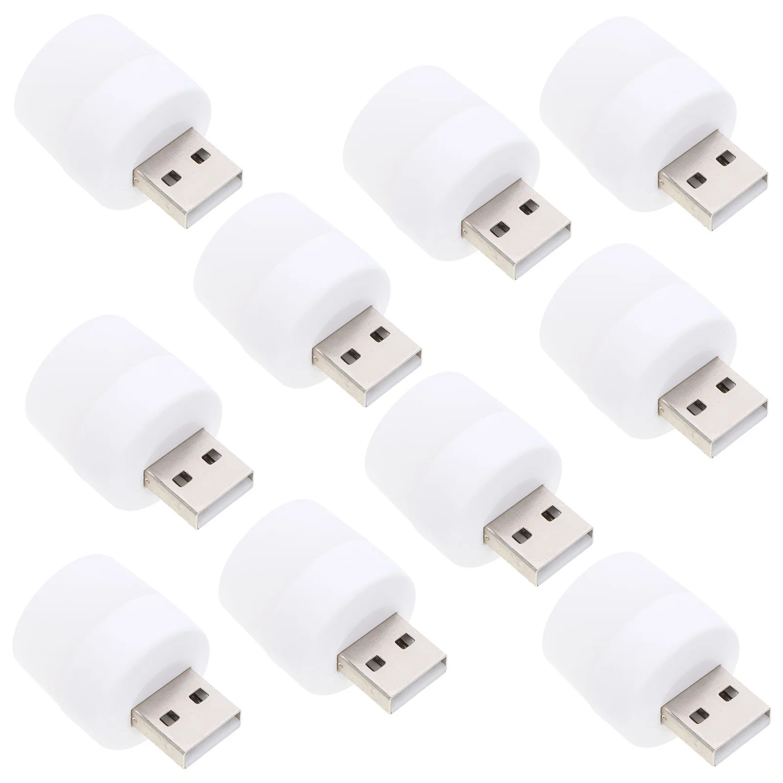 

10pcs Portable Led Night Light Powered Mini Lamp For Car, Laptop, Home Usb Light, Night Light, Ambient Lighting, Car Usb Lamp