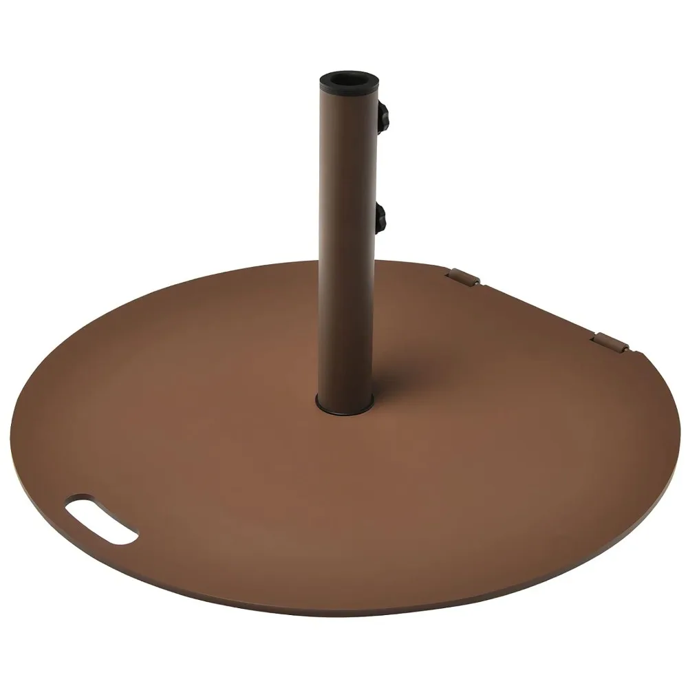 

50LBS Patio Umbrella Base, 27.5 Inches Round Umbrella Stand with Wheels, Heavy Duty Outdoor Steel Umbrella Base, Customized