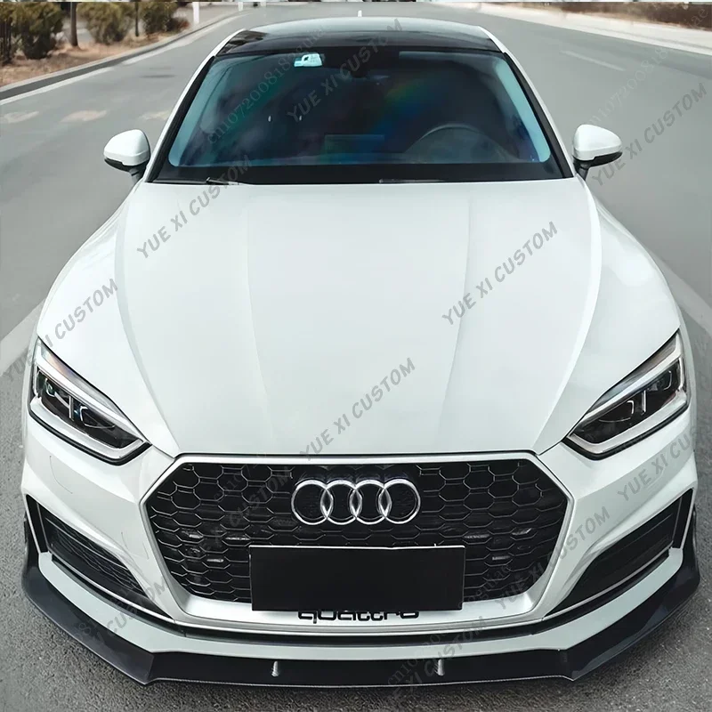 For Audi A5 S5 S-Line B9 Sportback Coupe Convertible 2016-2019 2Door/4Door Car Front Bumper Lip Spoiler Splitter Bodykit Tuning