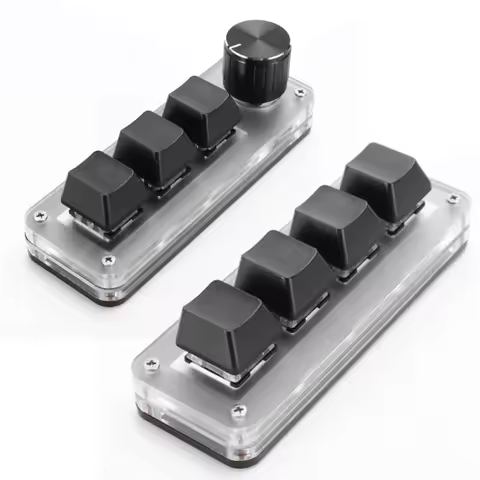 Mini Custom Keypad Mechanical Gaming Macro Keyboard Customized Programmable USB 4Key 3Key +1 Knob for PC Gaming OSU Office Work