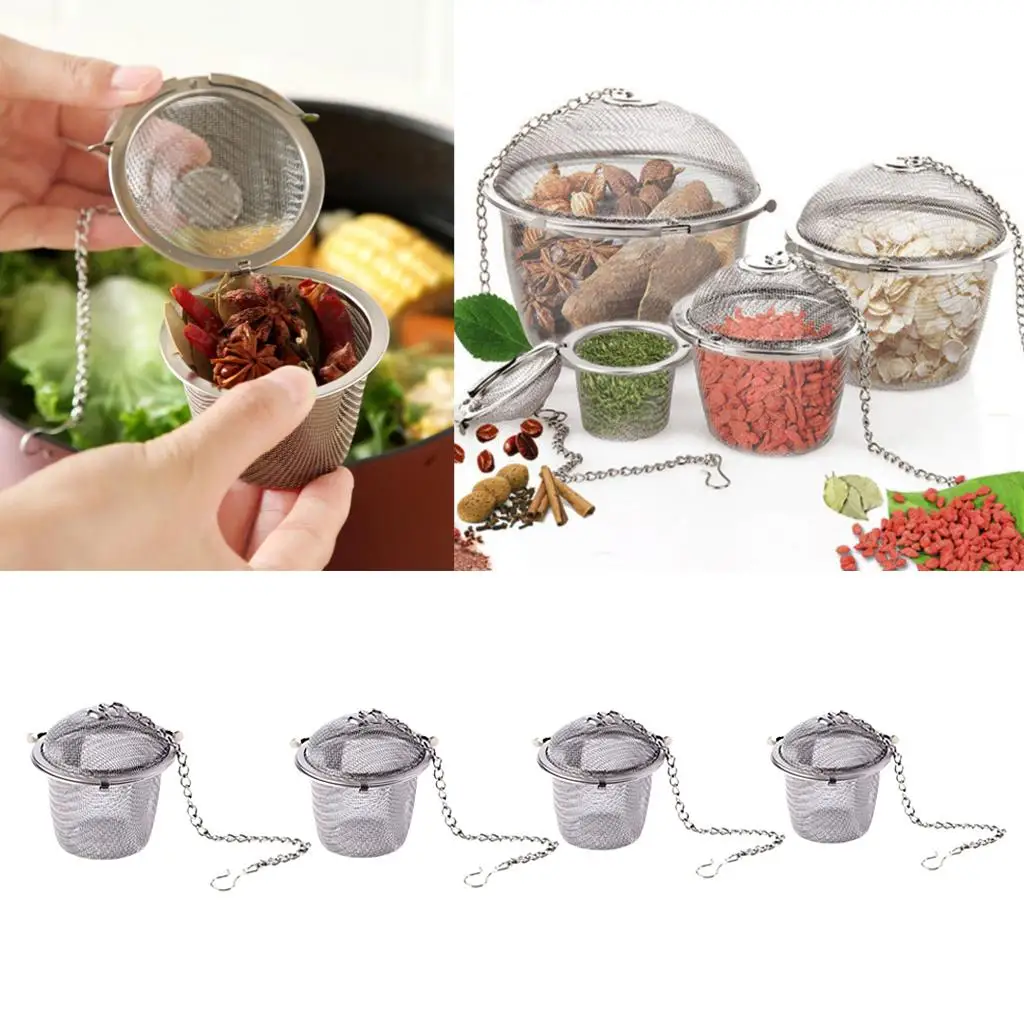 

Шарик для заварки чая, ситечко для трав, сфера из нержавеющей стали, фиксирующее ситечко для чайных шариков для специй, сетчатый фильтр для заварки чая, кухонный гаджет