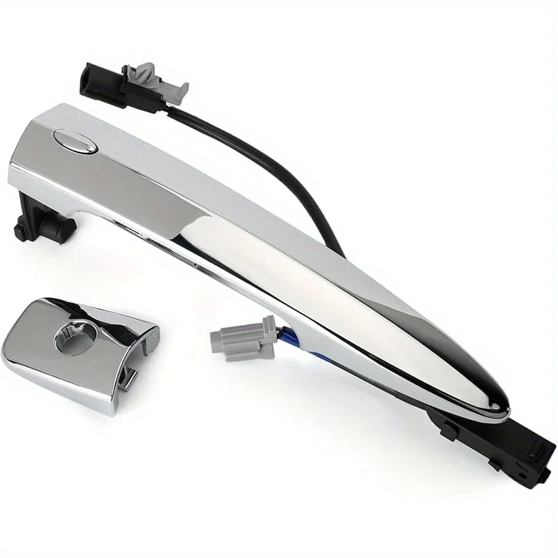 Manija de puerta exterior cromada delantera izquierda del lado del conductor, para Nissan Sentra Maxima Murano Leaf Reemplazo 806469 N00A 80646-9N00A.