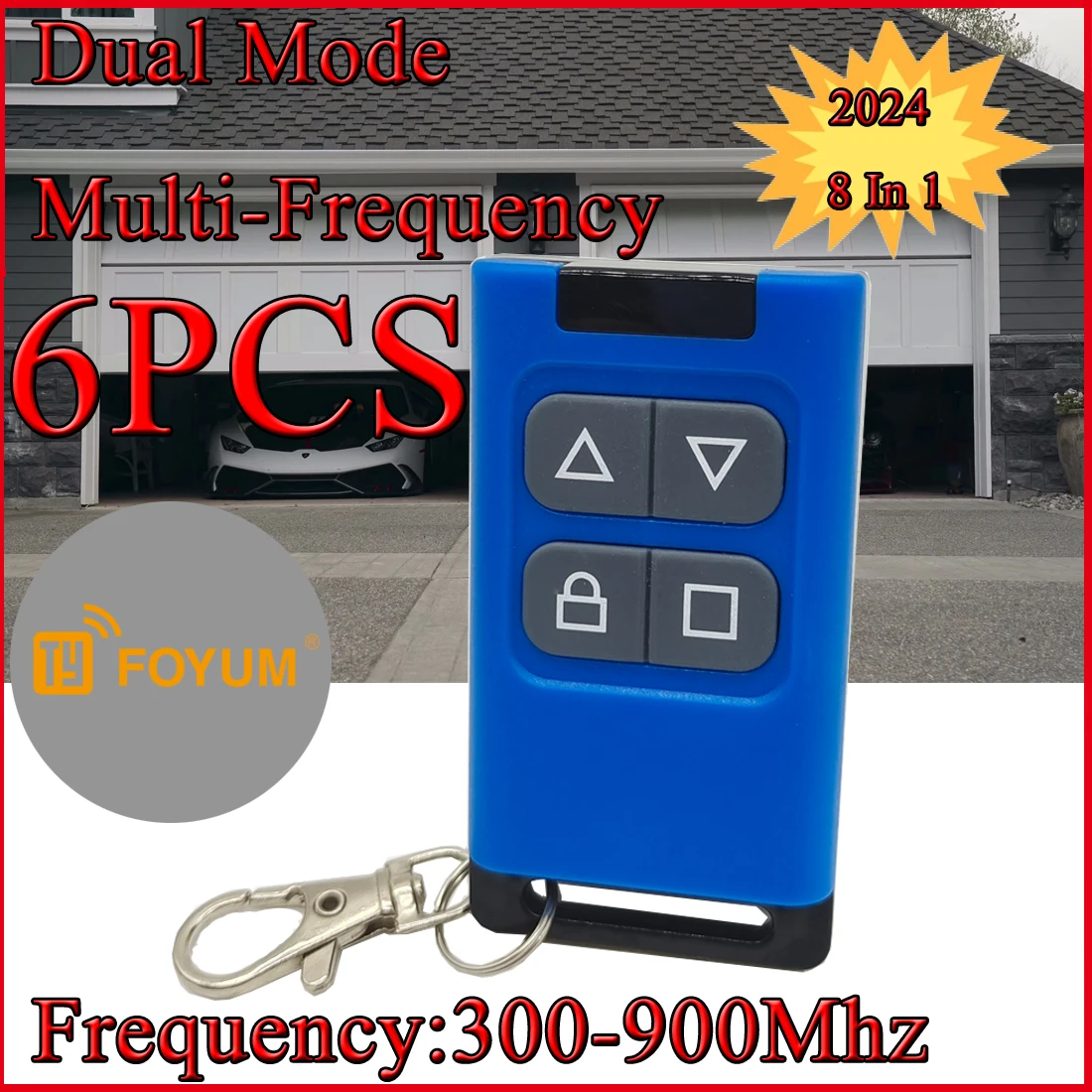 

300mhz-915mhz Cloning Duplicator Multi Frequency Remote Control Dual Mode Switching For Gate Garage Door Smart Home 433 868mhz