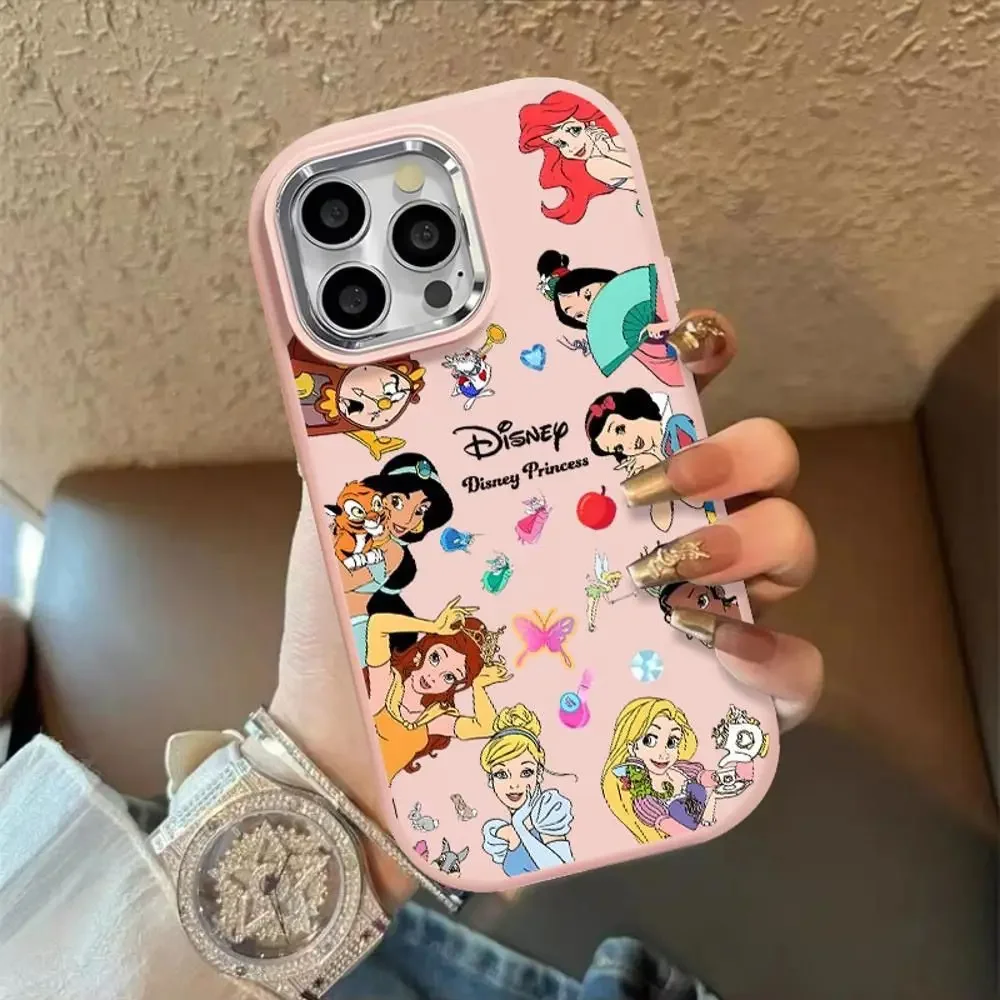 Disney Princess Gathering Phone Case For iPhone 16 15 14 13 12 11 Pro Max XR XS Max 7 8 Plus Y2K Clear Shockproof Silicone Cover