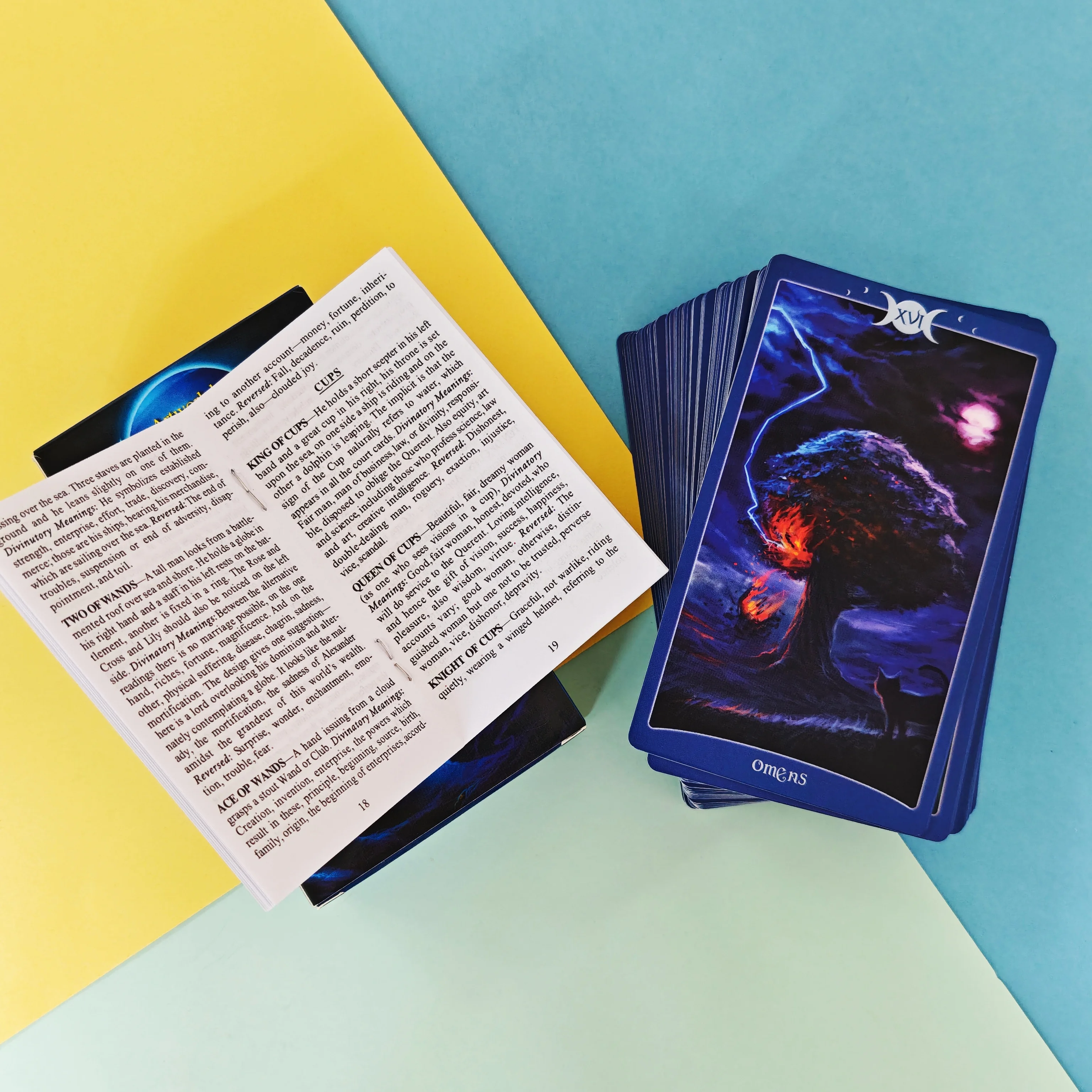 

12*7cm The Book of Shadows Tarot Card Oracle Card Party Prophecy Divination Board Game