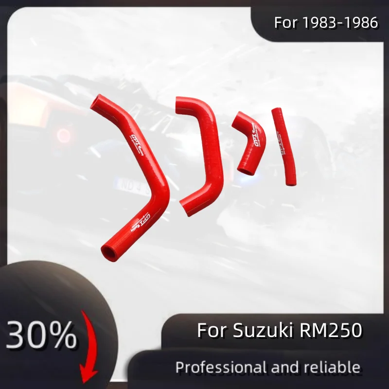 

For Suzuki RM250 1983-1986 RM 250 Silicone Radiator Hose Pipe Tube Kit 1983 1984 1985 1986