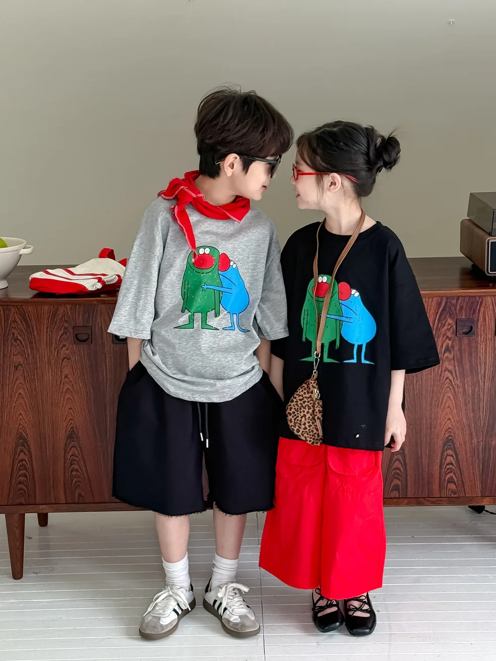 

Kids Girls T-shirts Summer Thin Striped 3D Cartoon Embroidery Children Boys Tees Short Sleeves Versatile Kids Baby Girls Tops