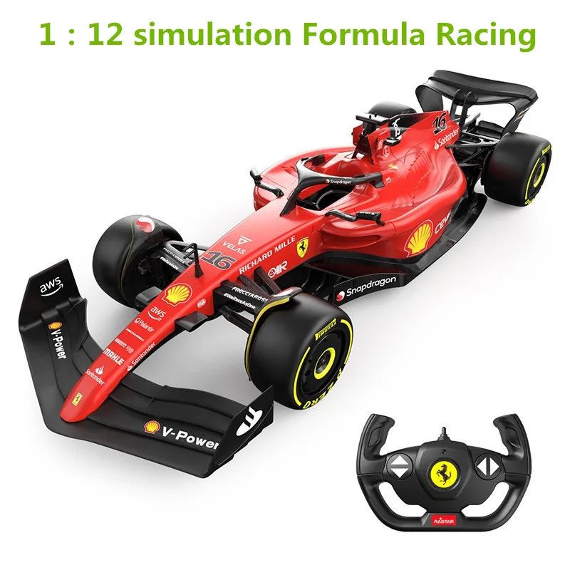 

47CM Red Racing 2.4Ghz Radio Remote Control RC Car 10KM/H Strong Magnetic Motor ABS Fall Resistance Decor Model Car