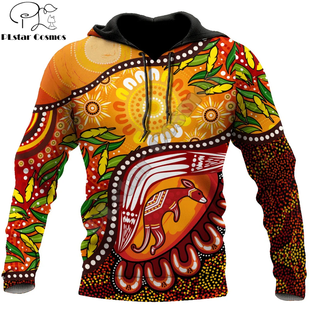 

Aboriginal Indigenous Kangaroo 3D All Over Printed Mens zip hoodies Autumn Unisex pullover Casual Jacket Tracksuits TDD28